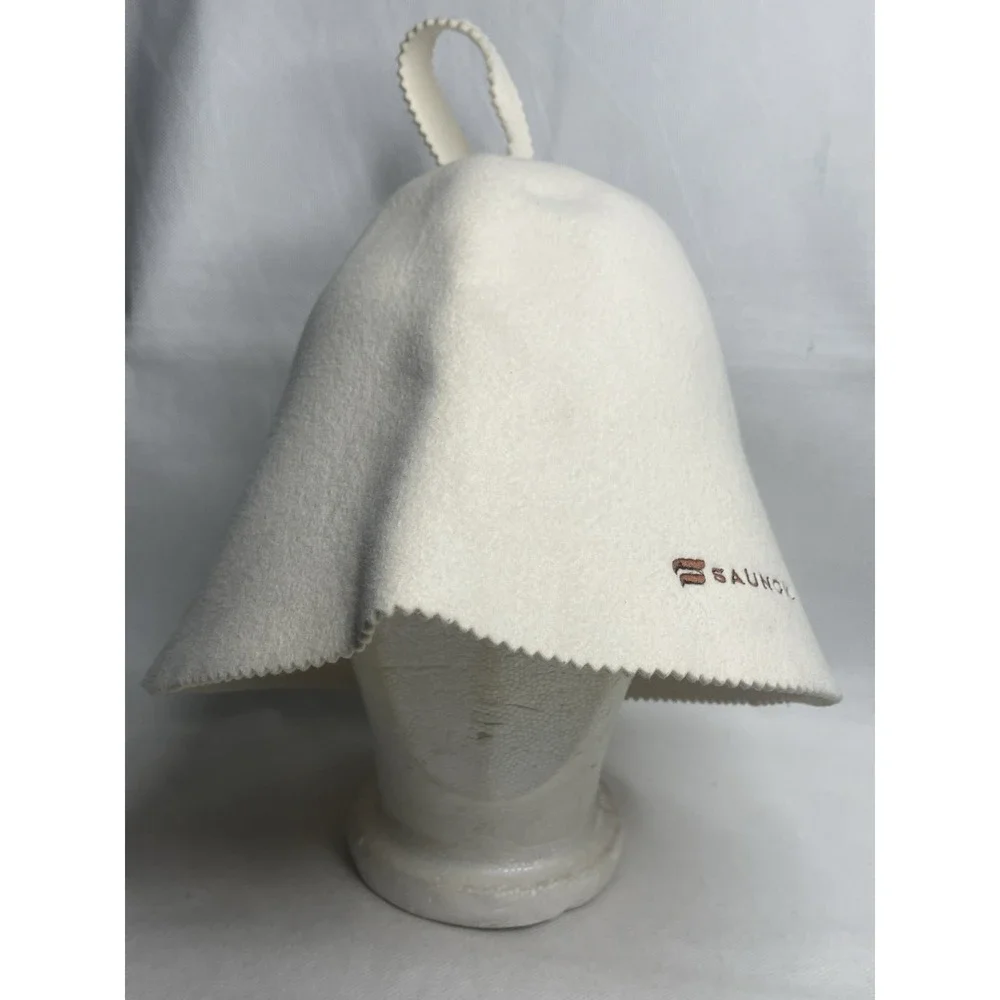 SAUNOM Ultra Soft Murano Wool Sauna Hat Unisex Itch-Free Breathable Relaxed Cap
